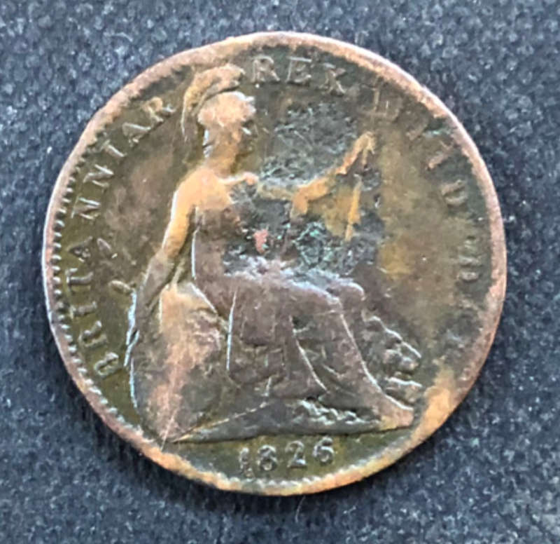 FARTHING 1826 GEORGE IV UK