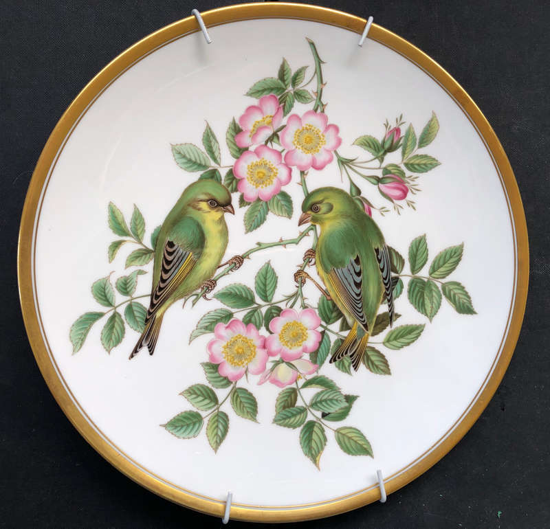 SPODE GARDEN BIRDS GREENFICH SERIES NUMBER 3 CABINET PLATE