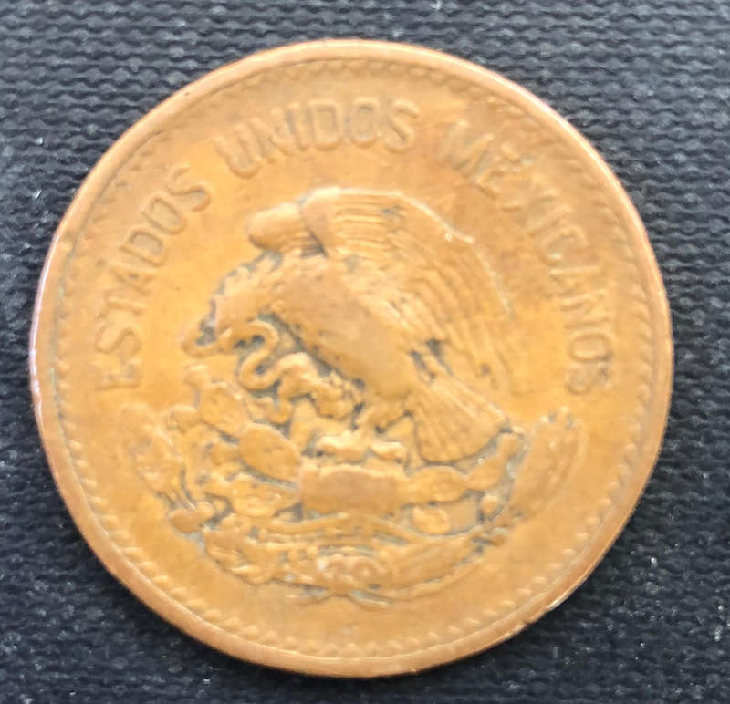 MEXICO 1952 20 CENTAVOS LOW MINTAGE