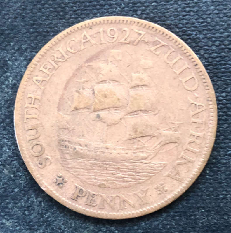 PENNY 1927 UNION OF SOUTH AFRICA