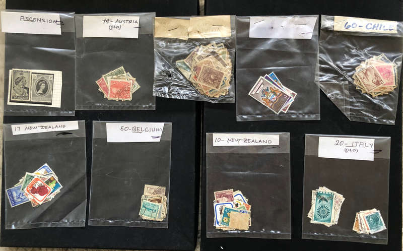 Stamps 17 Packets Sorted by Collector