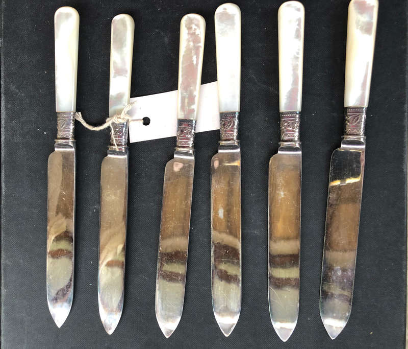 MAPPIN AND WEBB MOTHER OF PEARL FRUIT SET