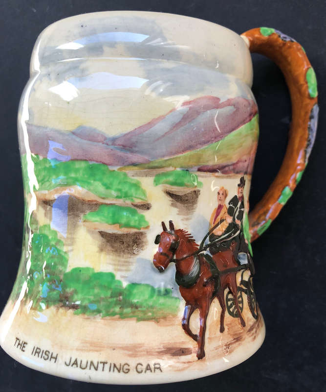 CROWN DEVON MUSICAL BEER TANKARD PLAYS THE TUNE OF KILLARNEY