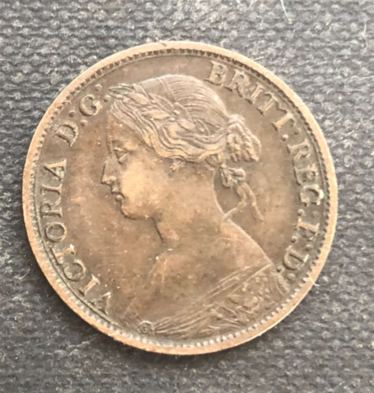 FARTHING 1865 UK