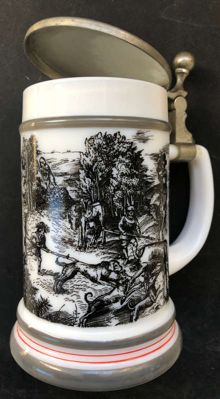 BEER STEIN BMF VINTAGE TYPICAL HEAVY PORCELAIN BEER TANKARD