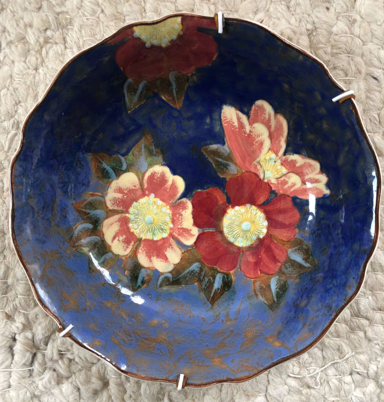 ROYAL DOULTON WILD ROSE FRUIT BOWL HAND PAINTED D6227