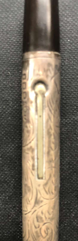 FOUNTAIN PEN SILVER HALLMARKED LONDON 1926 WITH 14K GOLD NIB