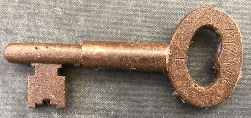 KEY VINTAGE PRISON CELL LOCK KEY THE SAME TYPE THAT WAS USED IN ROBBEN ISLAND PRISON