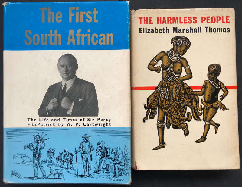 The First South African by Cartwright The Harmless People by Thomas Collection of 2 Books