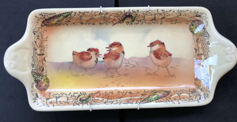 ROYAL DOULTON PLOVER CHICKS ON SANDWICH TRAY SERIESWARE