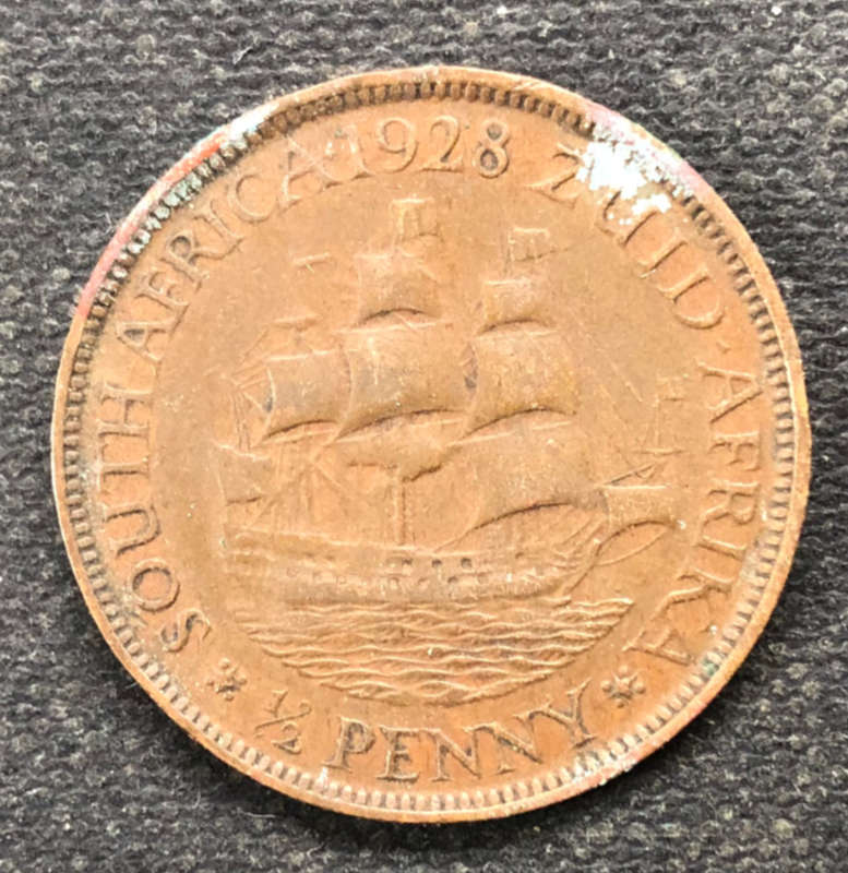HALF PENNY 1928 UNION OF SOUTH AFRICA
