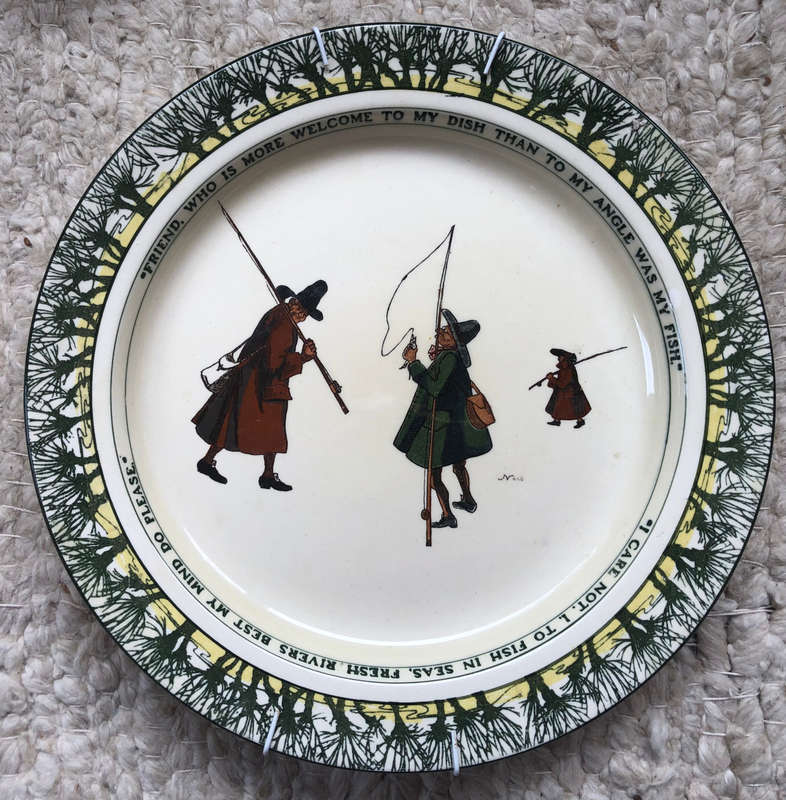 ROYAL DOULTON CHARGER THE GALLANT FISHES SIGNED BY NUNN D2312 SERIESWARE