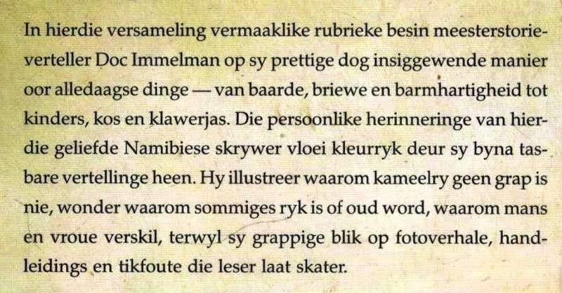 Baarde Briewe en Barmhartigheid  --  Doc Immelman
