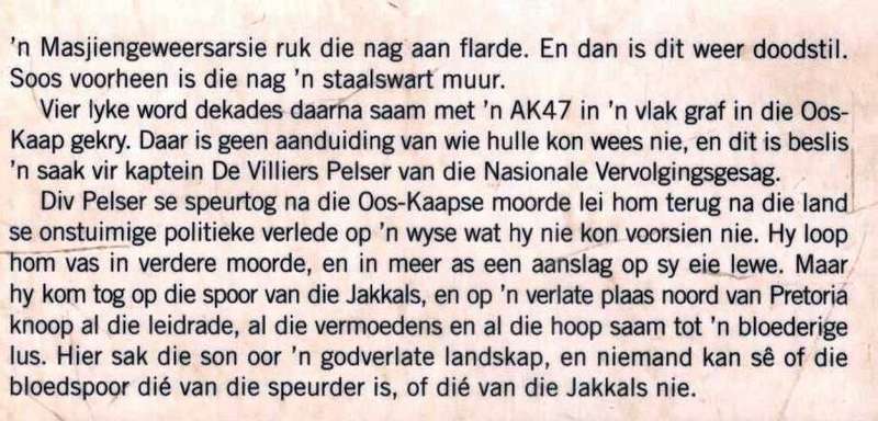 Die Jakkalssomer  --  Dirk Jordaan