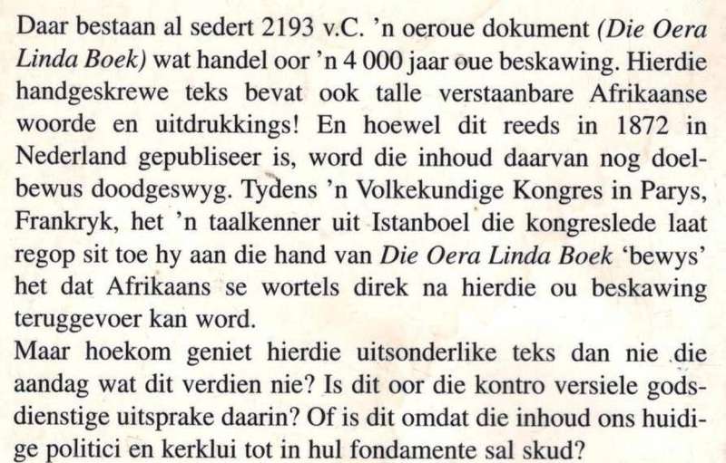 Die Oera Linda Boek --  Vertaal deur Adriaan Snyman van Siener-faam
