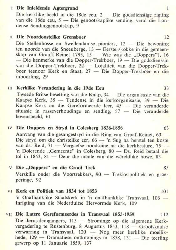Die Doppers in Suid-Afrika 1760 - 1899   -  B Spoelstra