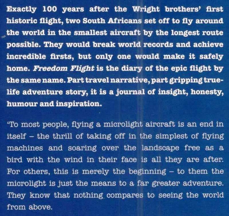 Freedom Flight  ---  Alan Honeyborne and Ricky De Agrela