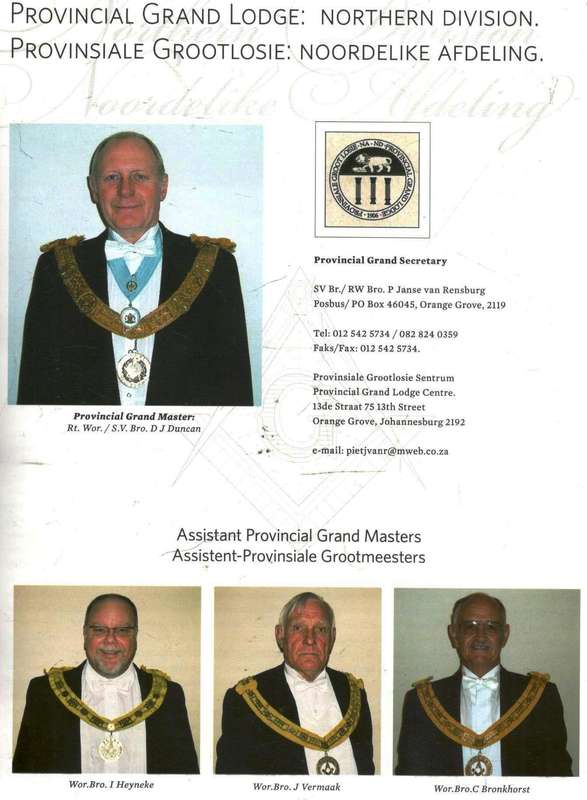 Grand Lodge of South Africa  --   Yearbook 2008