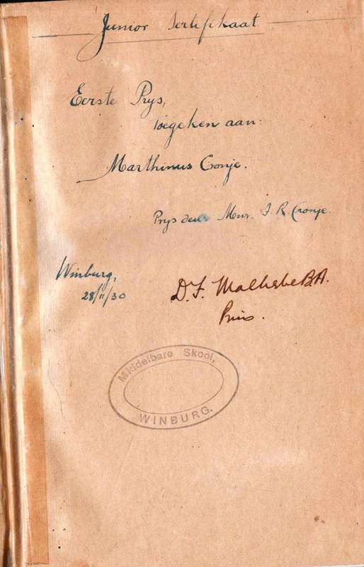 Die Opkoms van 'n Republiek  --  J H Malan