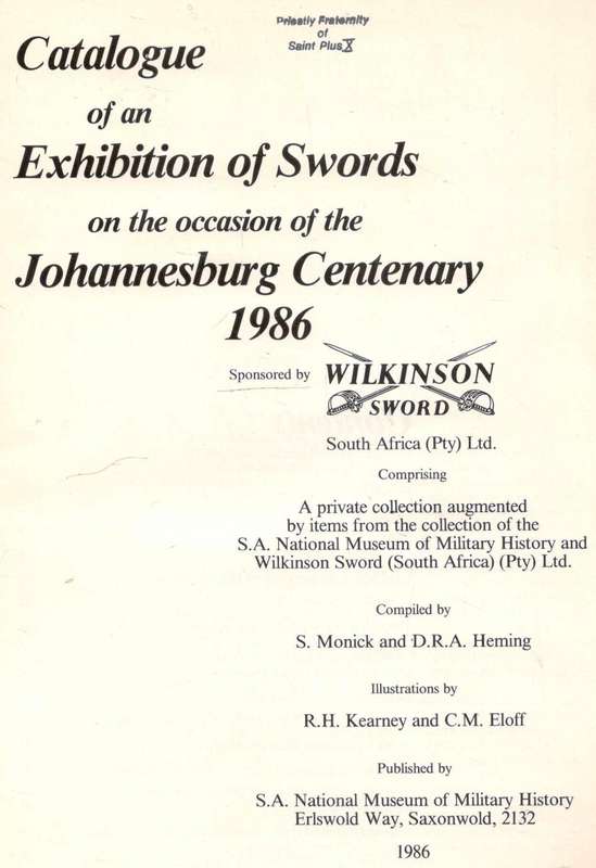 A Selection of British Military Swords of the 18th 19th and 20th Centuries  --   Monick and Heming