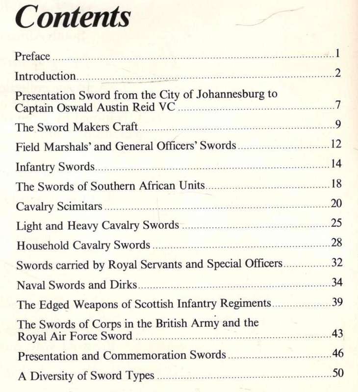 A Selection of British Military Swords of the 18th 19th and 20th Centuries  --   Monick and Heming