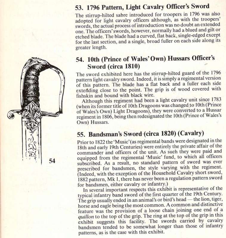 A Selection of British Military Swords of the 18th 19th and 20th Centuries  --   Monick and Heming