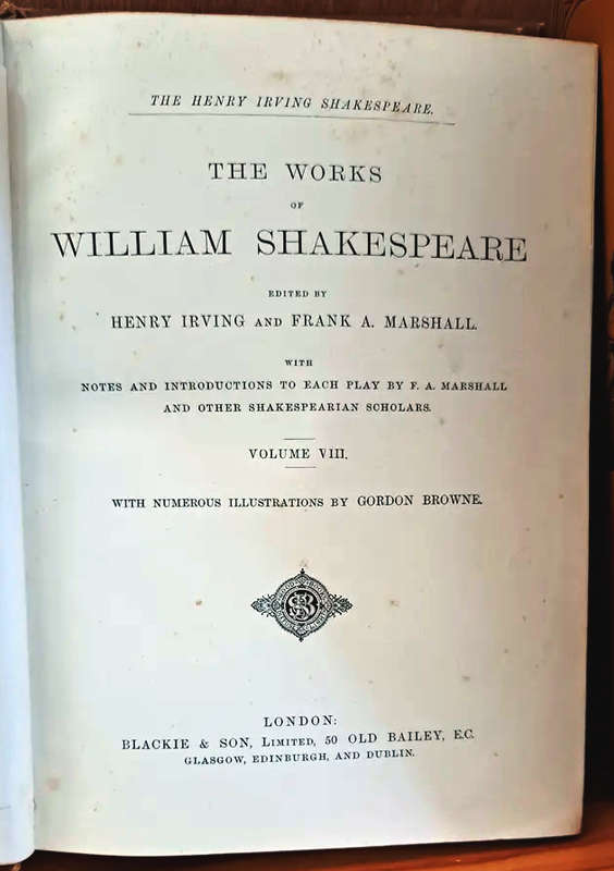 The Works of William Shakespeare  --  Vol   2 to 8