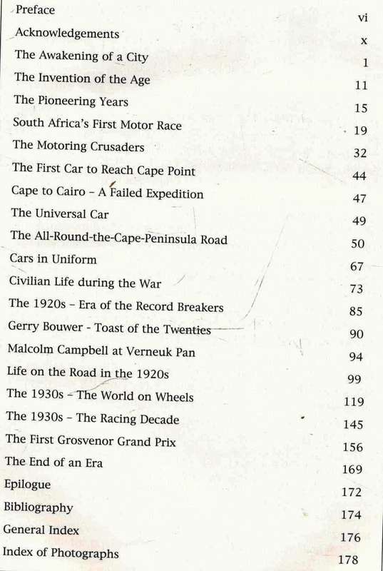 The Motorist's Paradise -- Early Motoring in and Around Cape Town - Signed