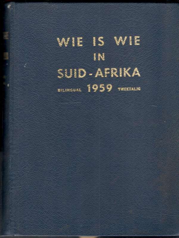 Wie is Wie in Suid-Afrika 1963