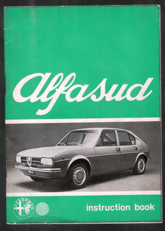 Alfasud (Driver's) Instruction Book