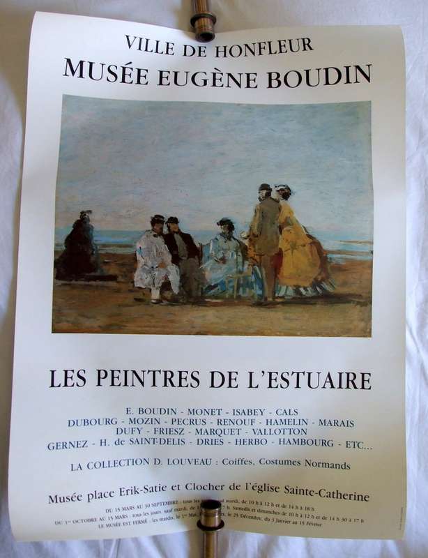 MUSEE EUGENE BOUDIN Les Peinters De L'Estuarie - Honfleur, France - POSTER 70 X51 centimeters