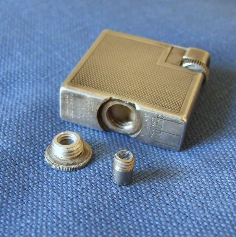 Vintage silver plated DUNHILL Savory "Square Boy" petrol lighter