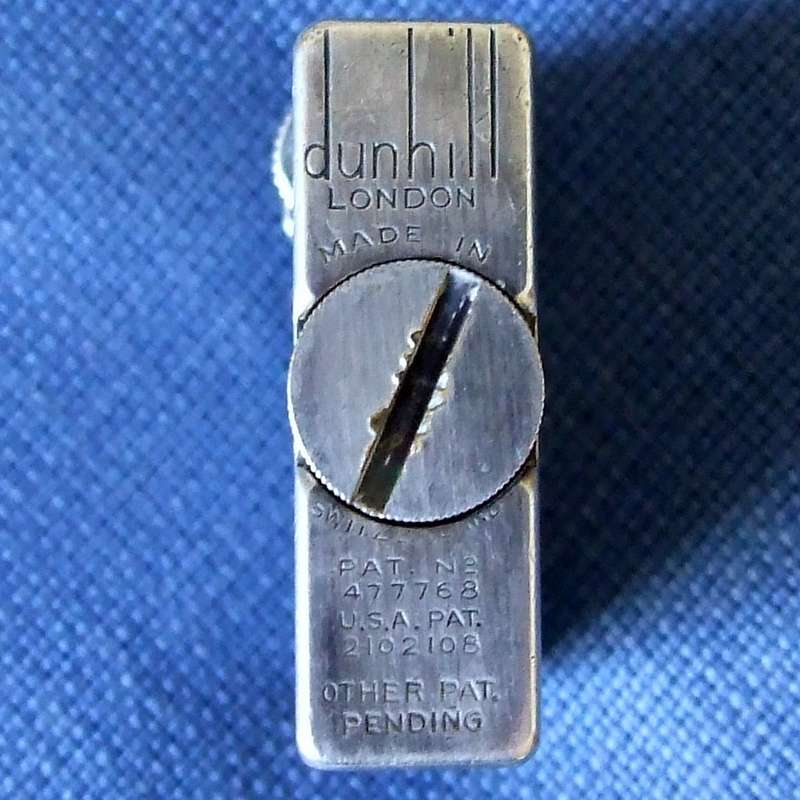 Vintage silver plated DUNHILL Savory "Square Boy" petrol lighter