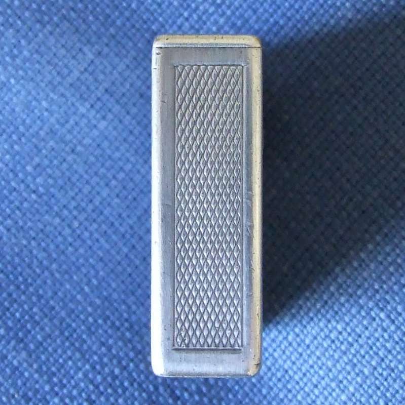 Vintage silver plated DUNHILL Savory "Square Boy" petrol lighter