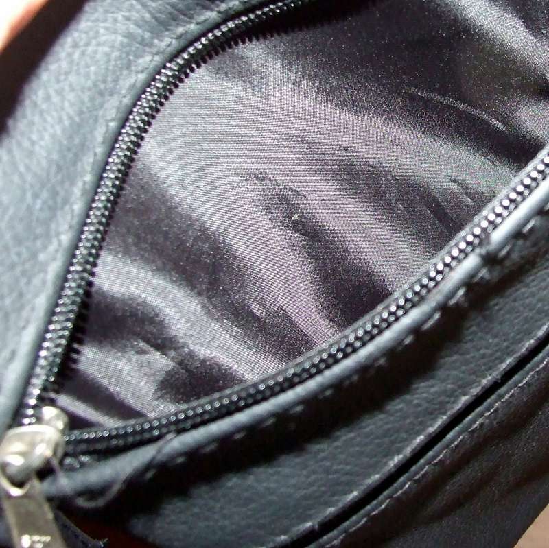 Neat genuine leather crossbody handy bag
