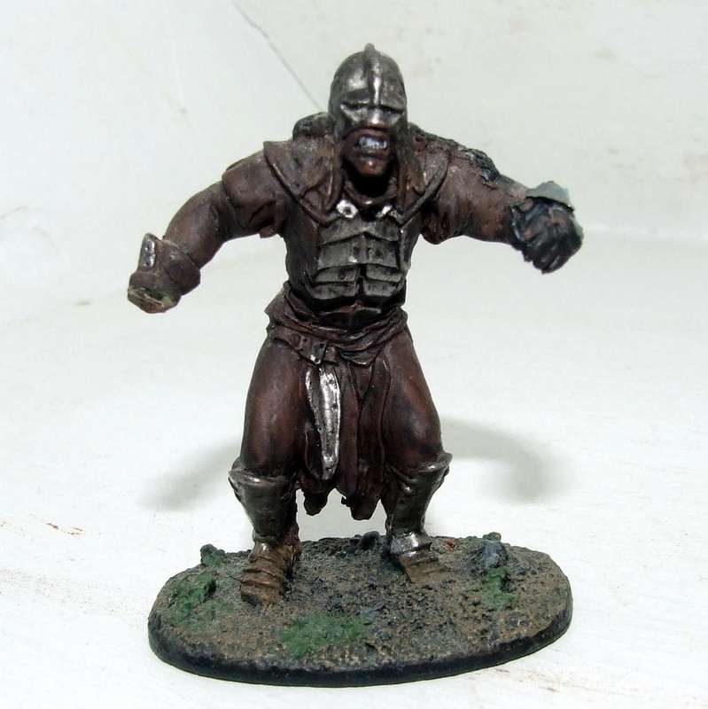 Four played with LORD OF THE RINGS figurines