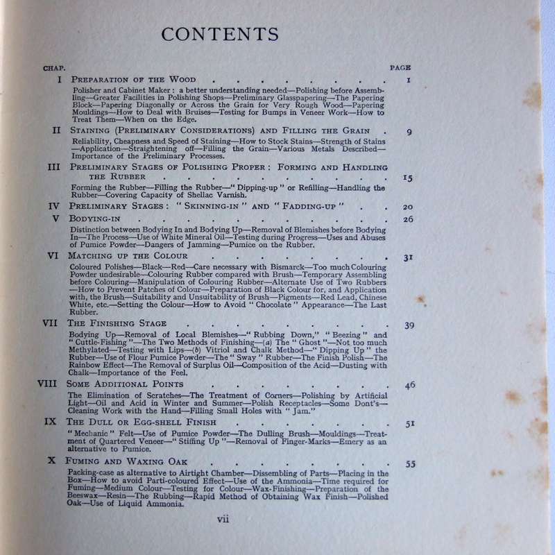 1927 Woodworker's Gem: Practical Polishing and Staining by A.W. Parkhouse (Revised Edition)