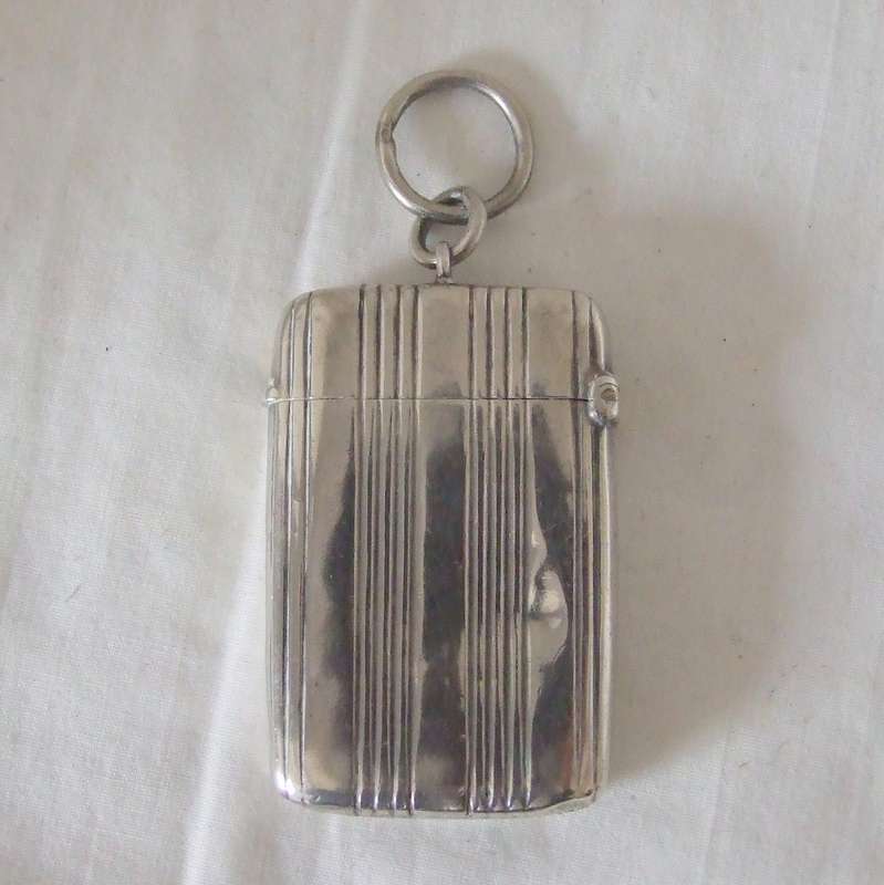 Hallmarked 1886 Sterling Silver Chatelaine Vesta Case