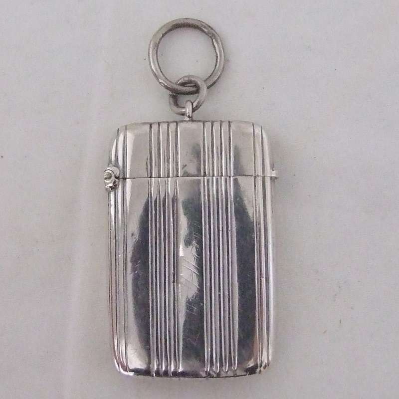 Hallmarked 1886 Sterling Silver Chatelaine Vesta Case