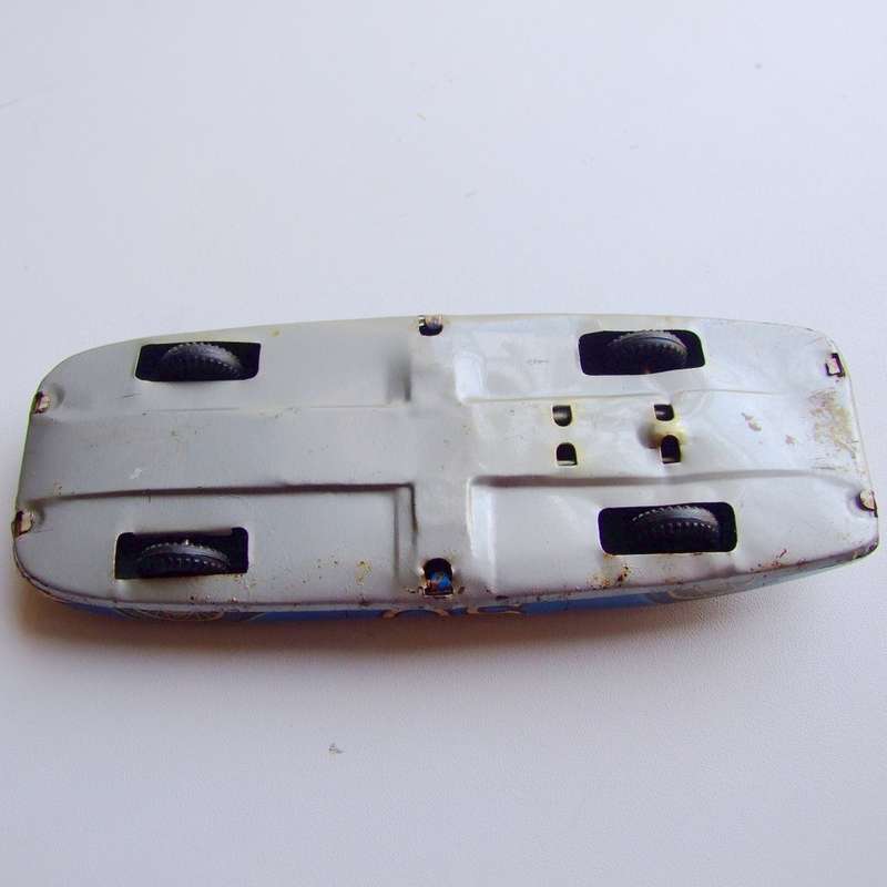 Vintage Made in Japan tinplate friction racing car