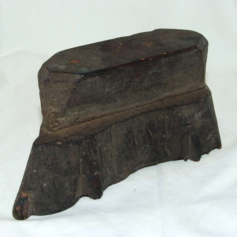 Vintage carved wood Asian batik print block
