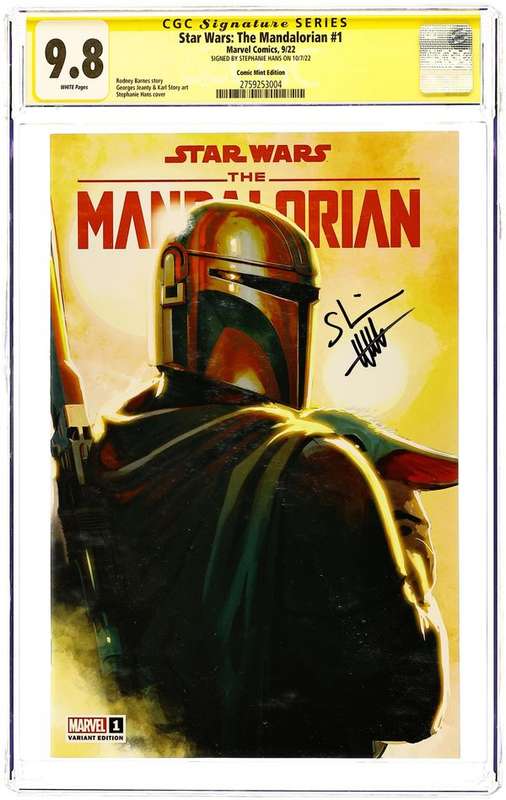 Star Wars The Mandalorian (2022 Marvel) 1COMICMINT.A CGC 9.8 SS Hans
