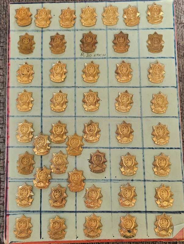 Kangwane Police Collar Badges