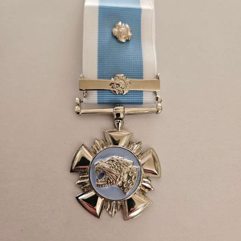 Silver Leopard Decoration for Bravery