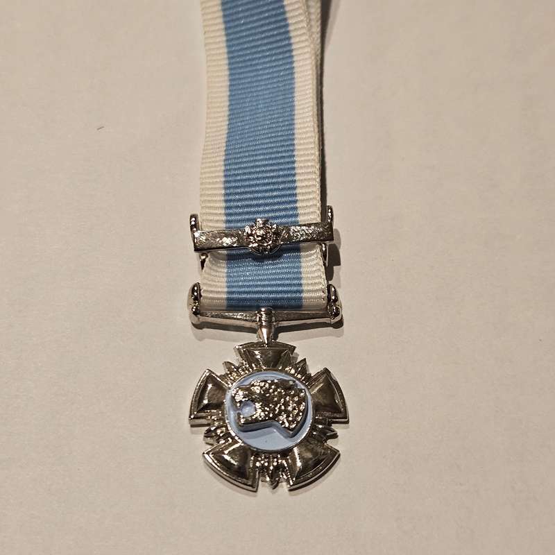 Silver Leopard Decoration for Bravery MINIATURE
