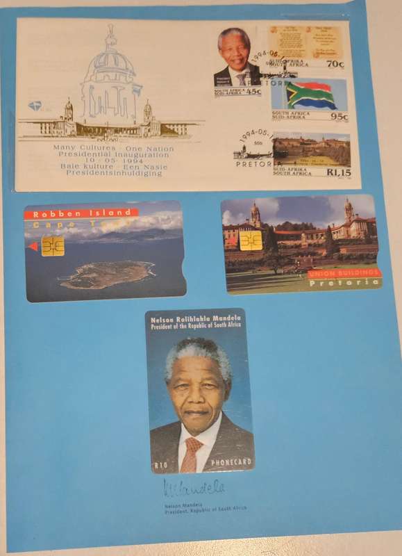 Mandela Phonecard / Philately Sheet