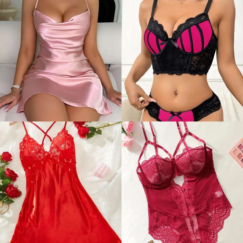 Pink Lingerie:  Large