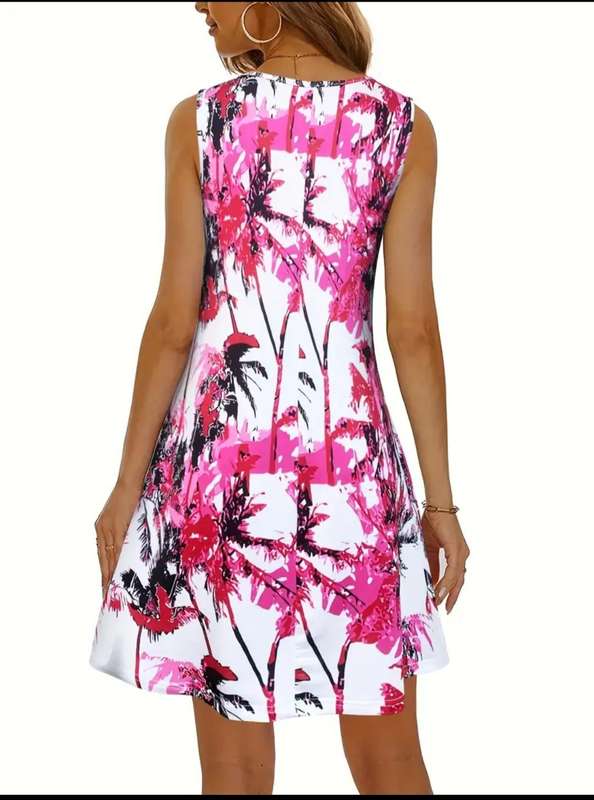 Printed Dress: Large