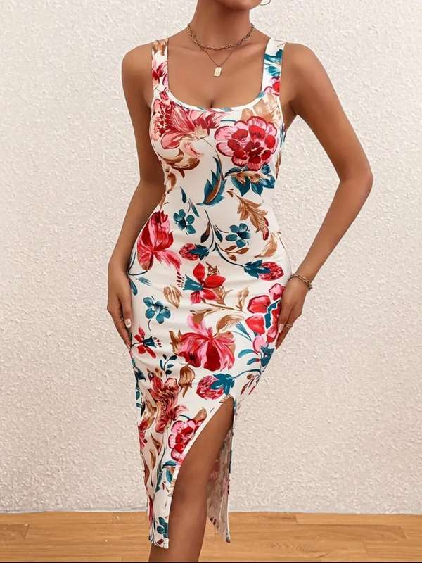 Printed Dress: Large