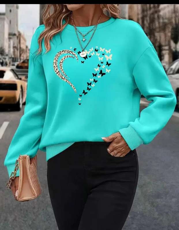 Printed sweater : Size: Med